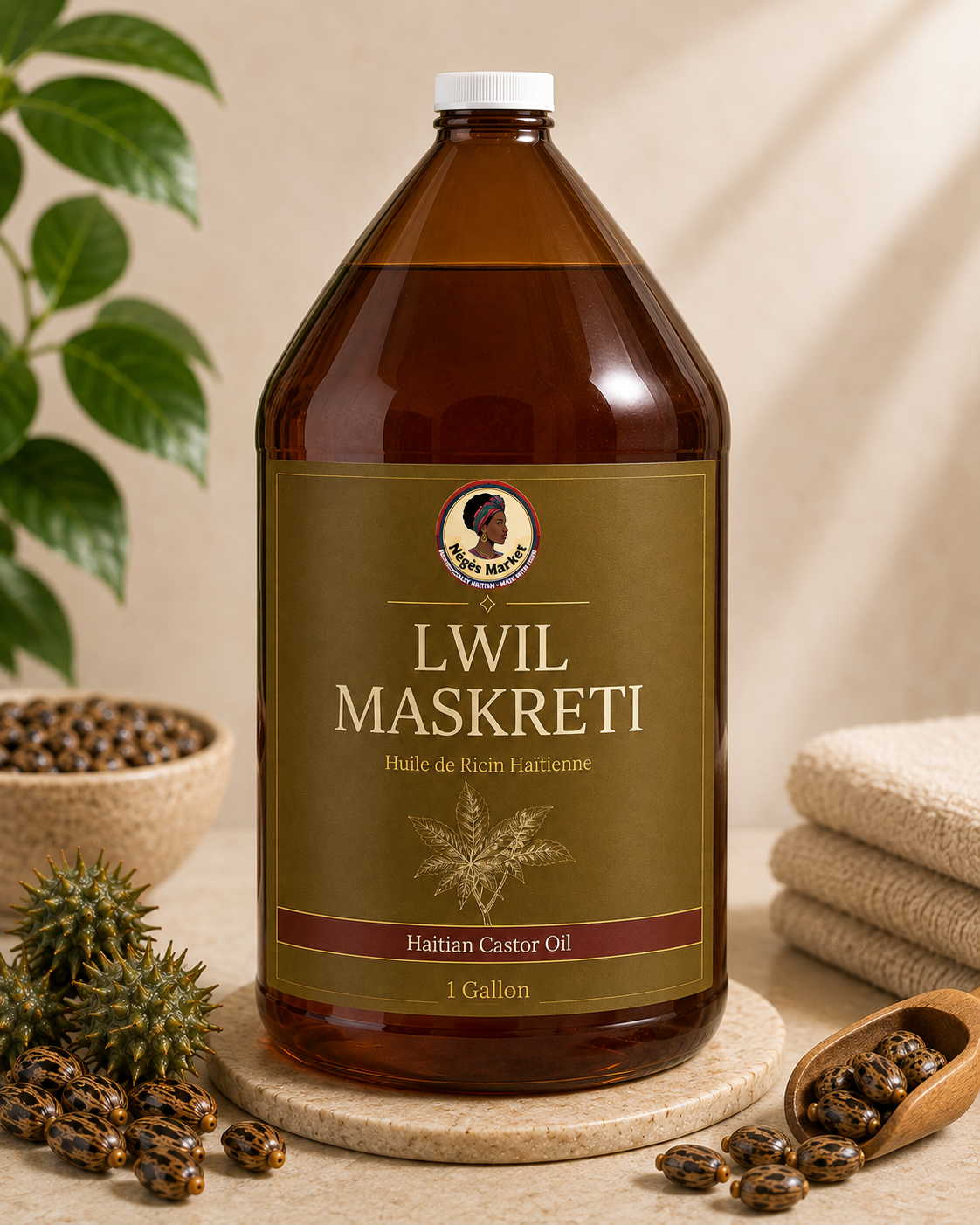 Lwil Maskriti (Castor Oil) – 1 Gal